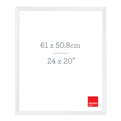 Premium Matte White Box Picture Frame for 61 x 50.8cm Artwork