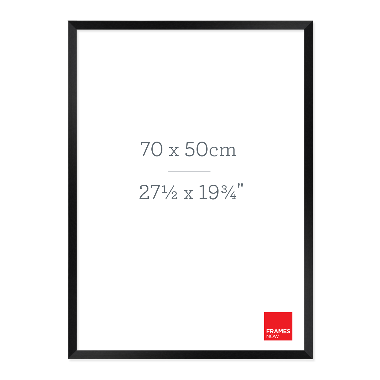 Premium Matte Black Box Picture Frame for 70 x 50cm Artwork