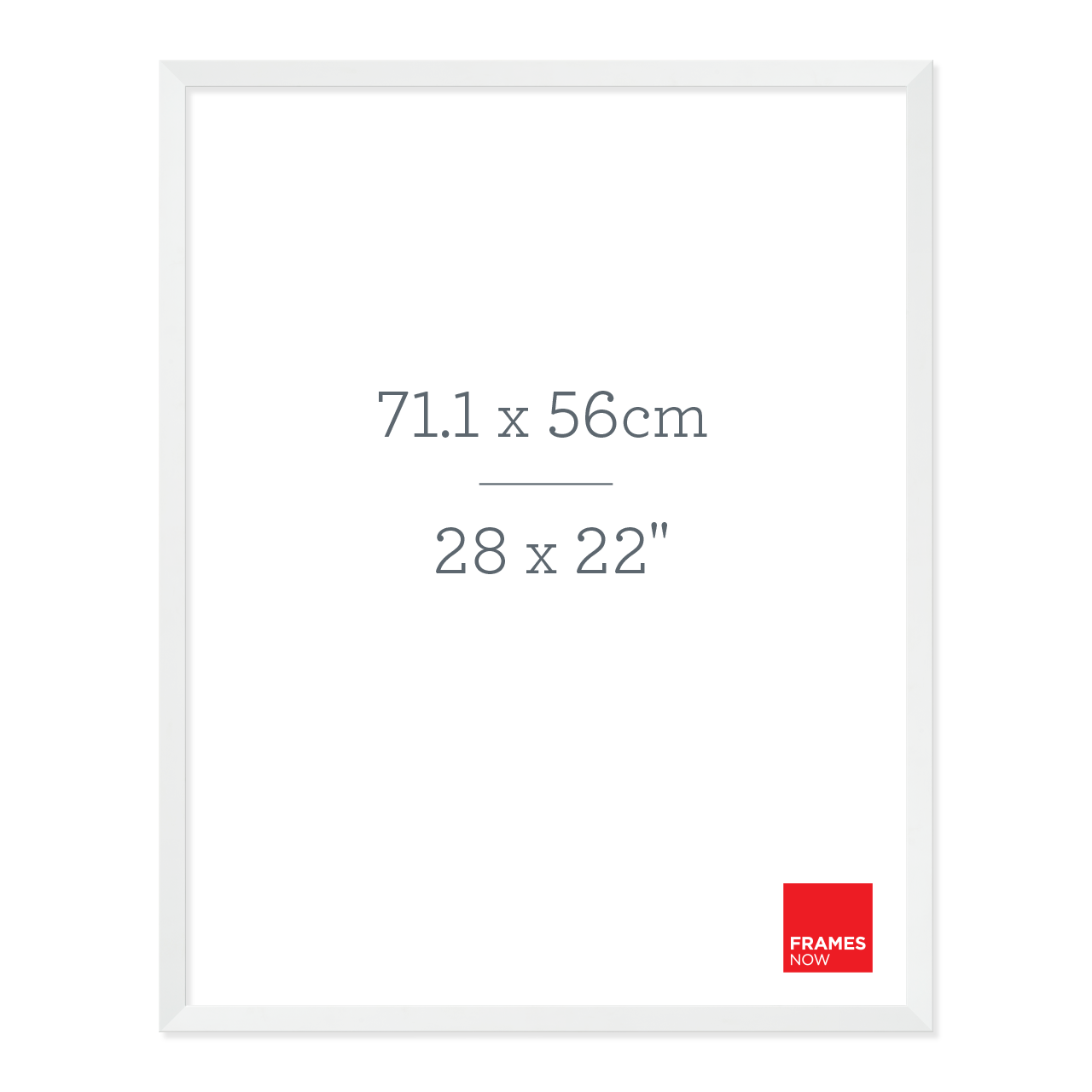 Premium Matte White Box Picture Frame for 71.1 x 56cm Artwork