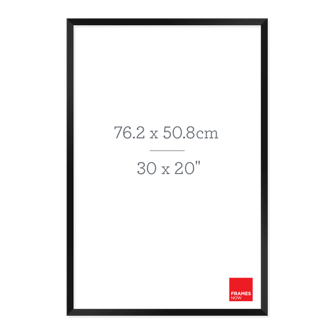 Premium Matte Black Box Picture Frame for 76.2 x 50.8cm Artwork