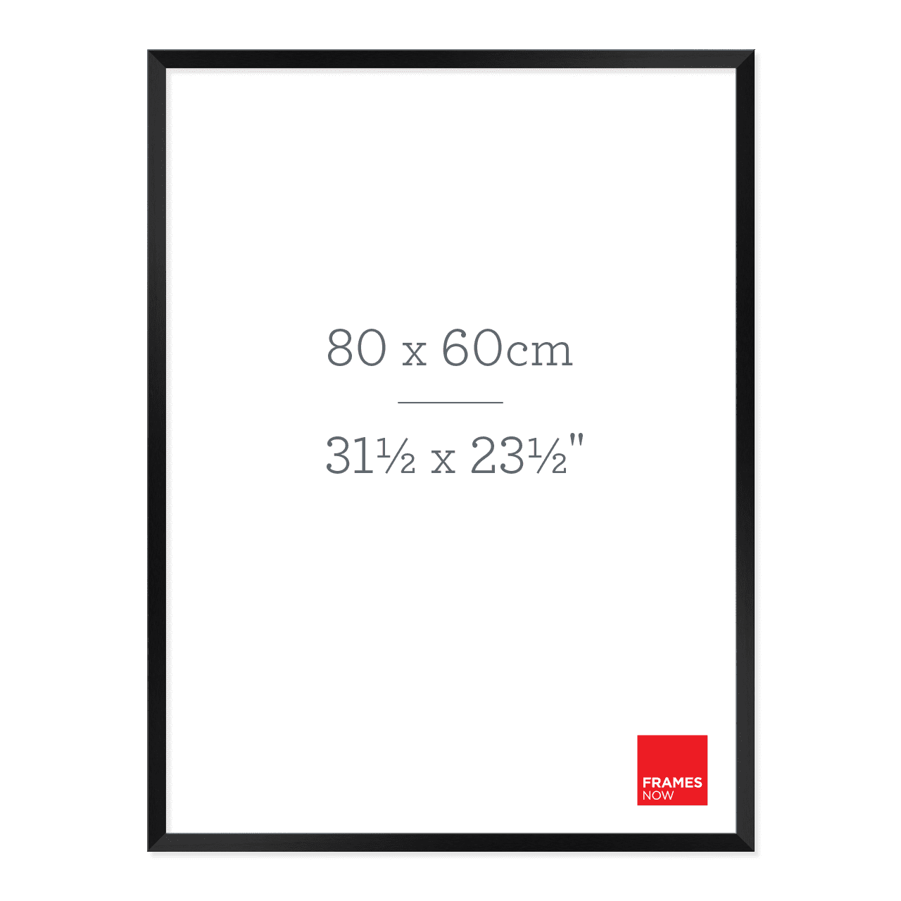 Premium Matte Black Box Picture Frame for 80 x 60cm Artwork