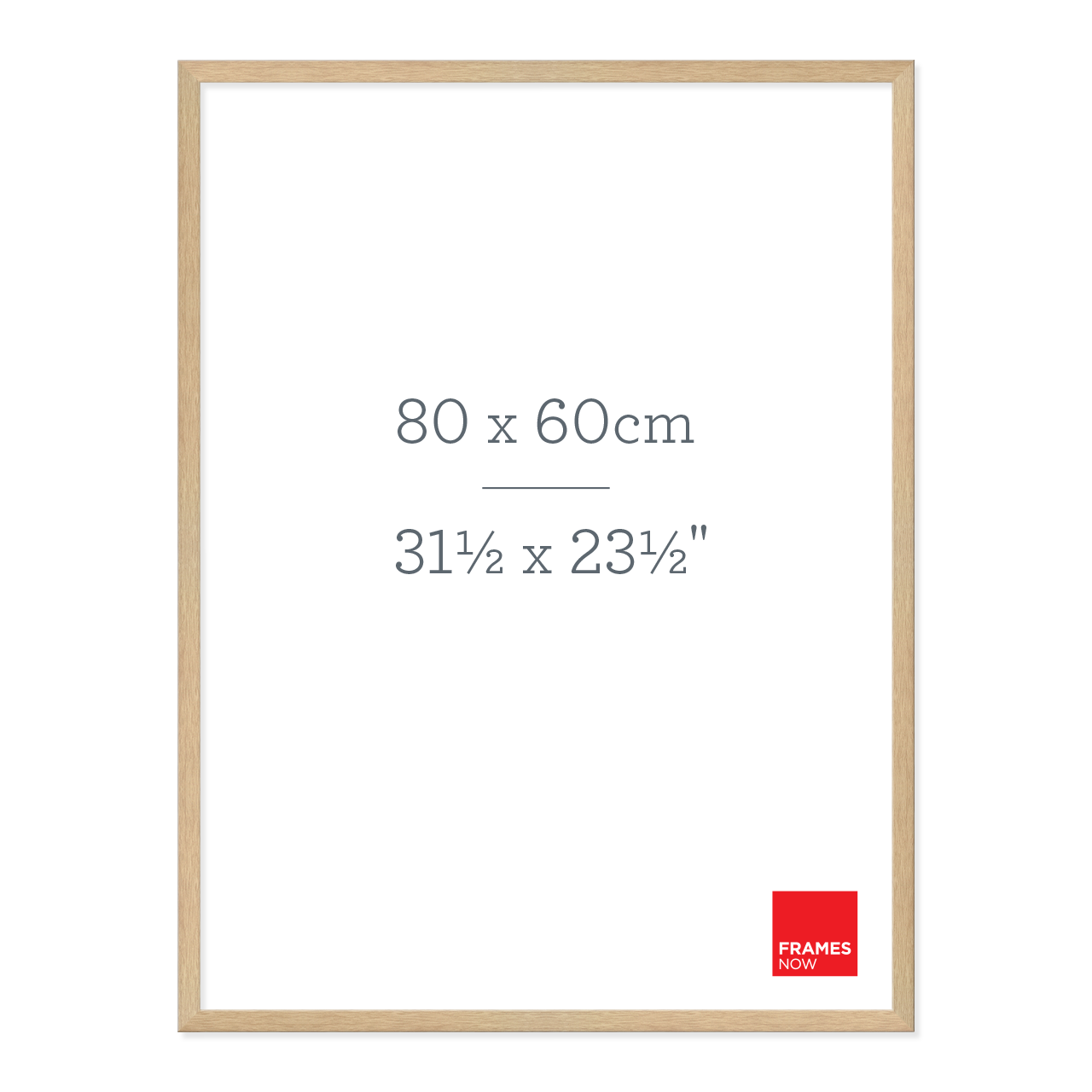 Premium Natural Oak Picture Frame for 76.2 x 50.8cm Artwork