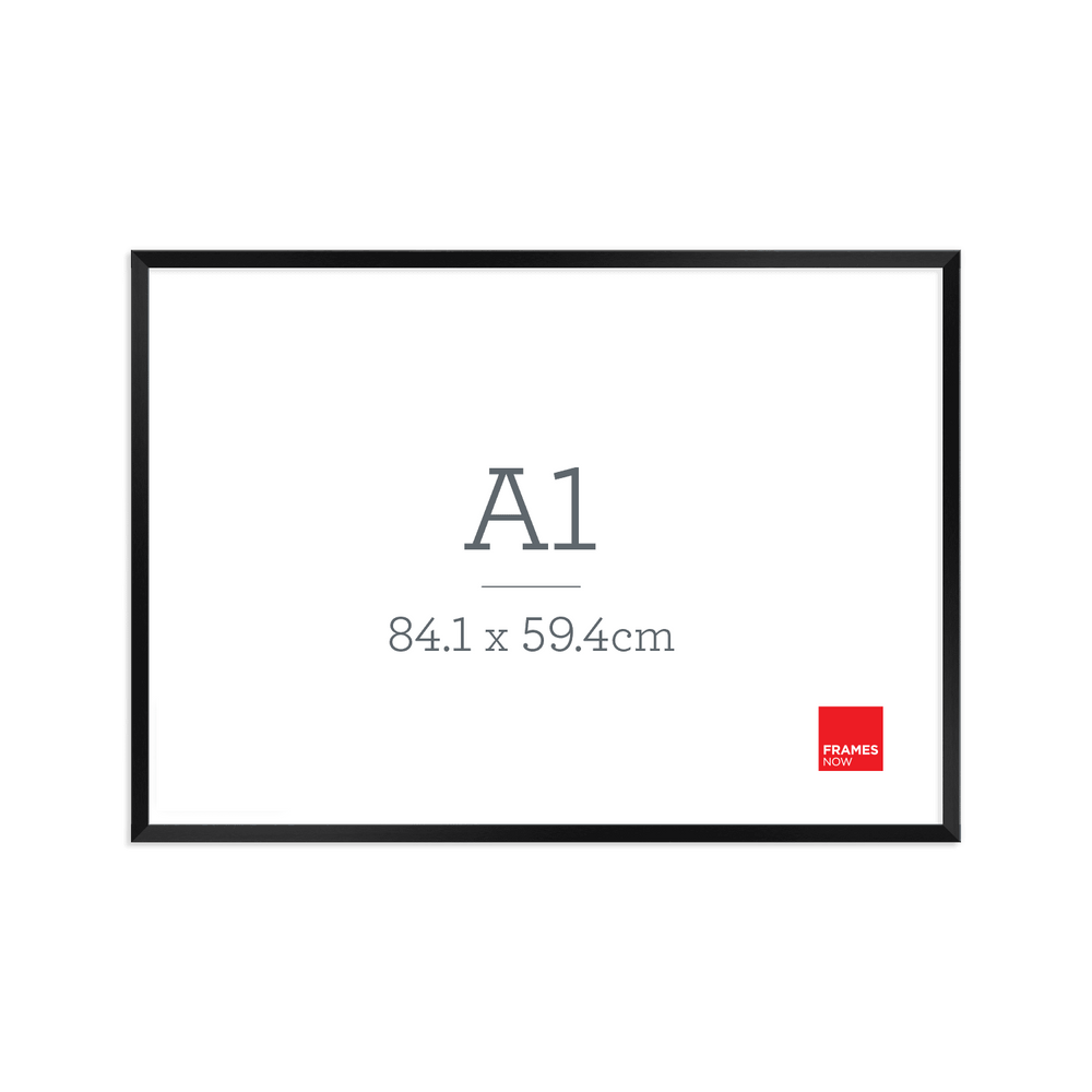 Premium Box Style Matte Black A1 Picture Frame – Modern Display for Art, Posters & Photography