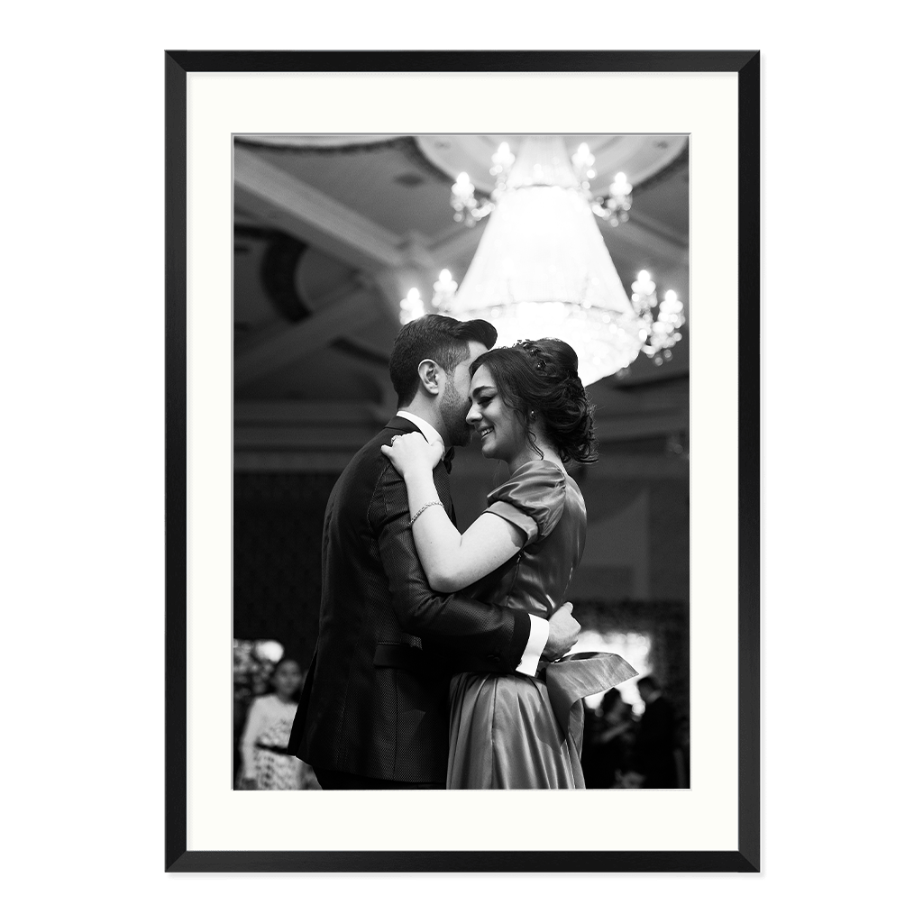Matte Black A2 Picture Frame with Matboard - Premium Box Design for Art, Prints & Photos