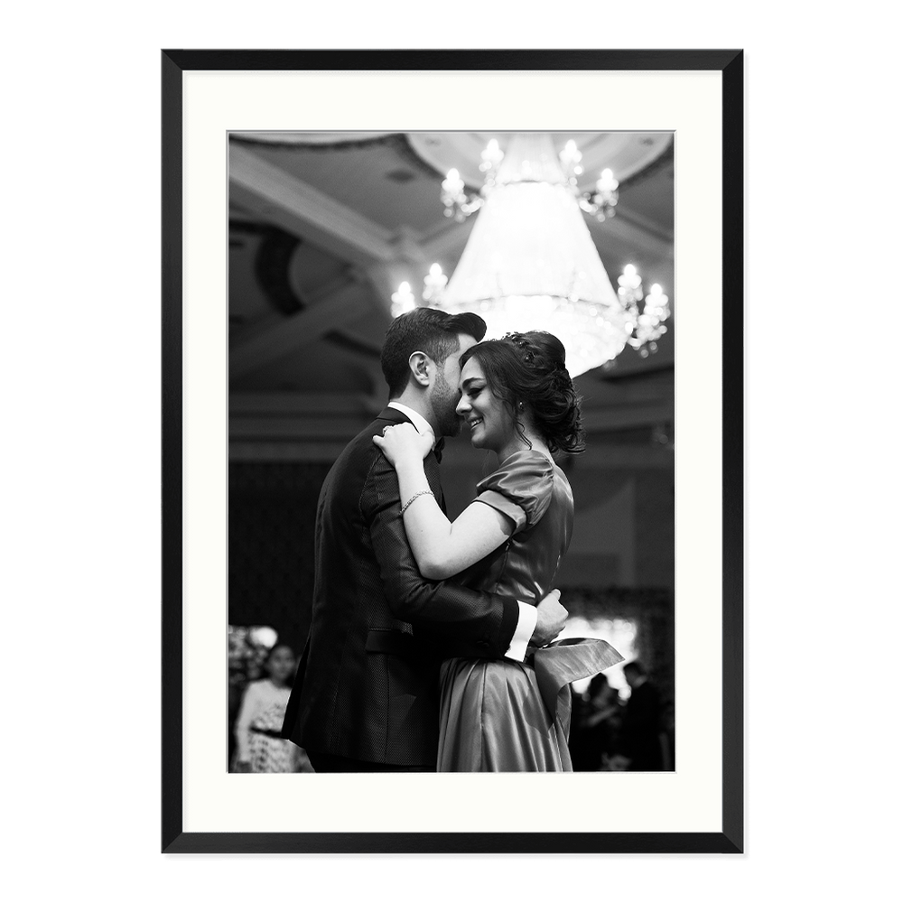 Matte Black A2 Picture Frame with Matboard - Premium Box Design for Art, Prints & Photos