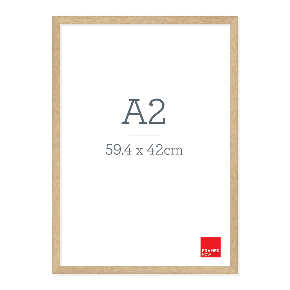 Premium Natural Oak Picture Frame for A2 Artwork Frames Now
