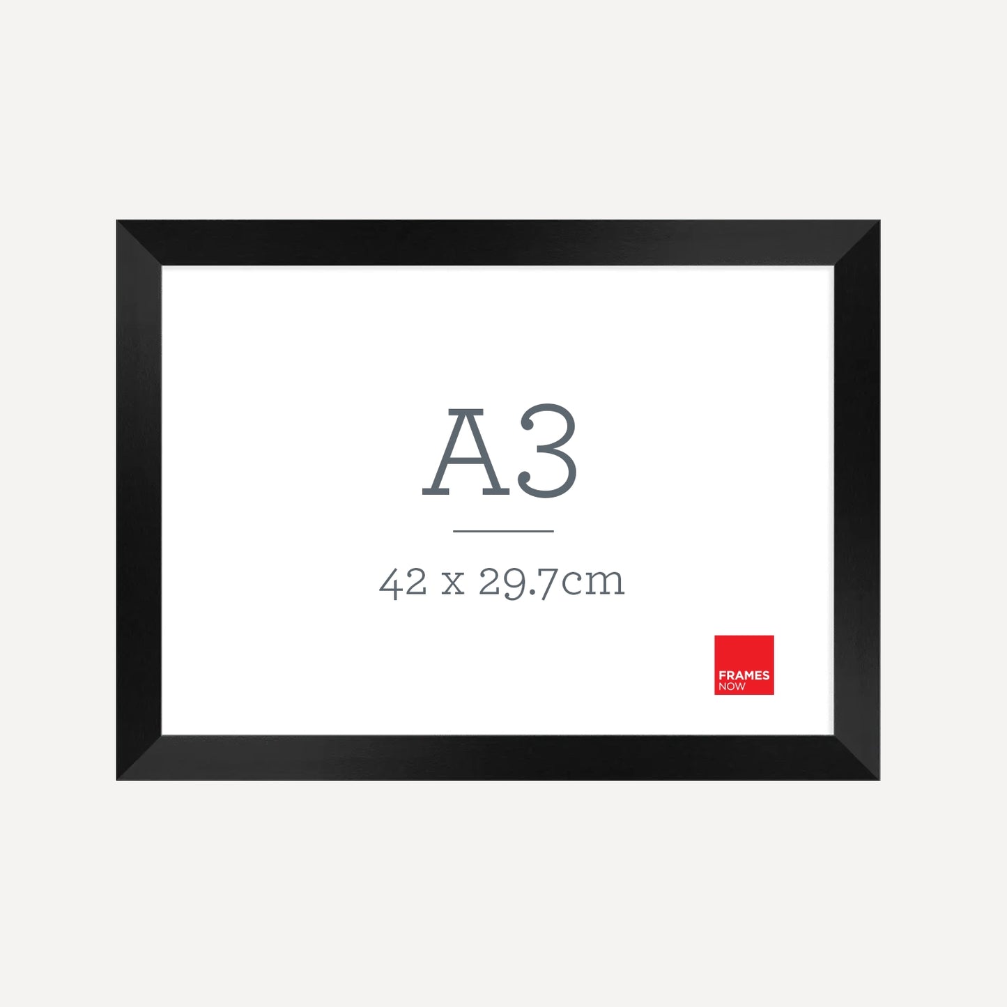 Premium Black A3 Picture Frame – Timber-Style Finish for Art, Photography & Certificates