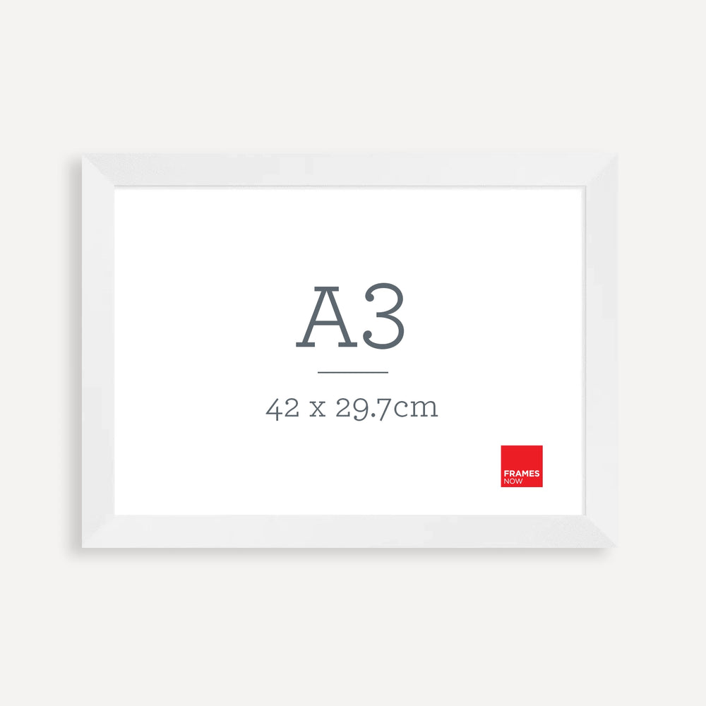 Premium Matte White A3 Picture Frame – Clean, Minimalist Display for Art, Prints & Certificates