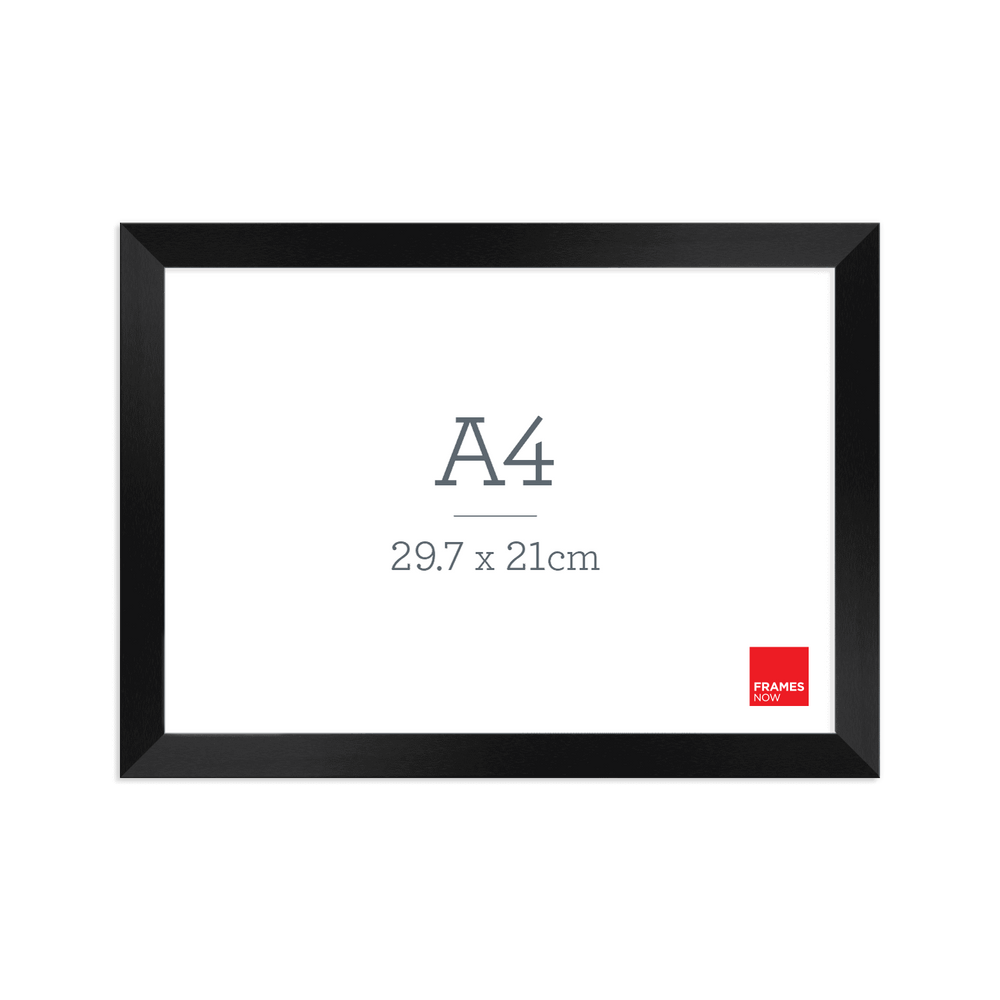 Premium Matte Black A4 Picture Frame – Box Style for Posters, Art & More