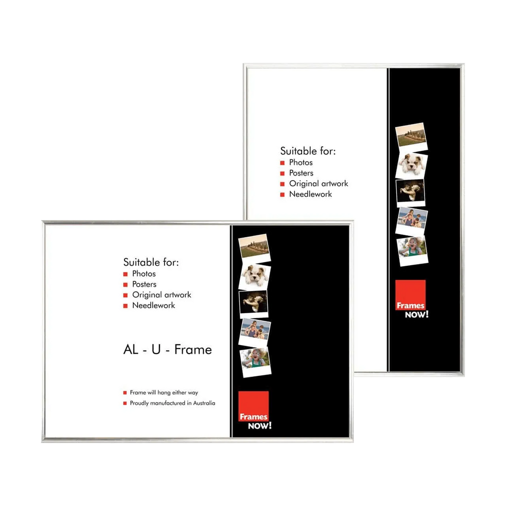 Premium Silver Aluminium Picture Frame for 35.5 x 28cm Artwork
