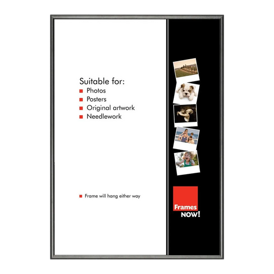 Premium Black Aluminium Picture Frame for 35.5 x 28cm Artwork