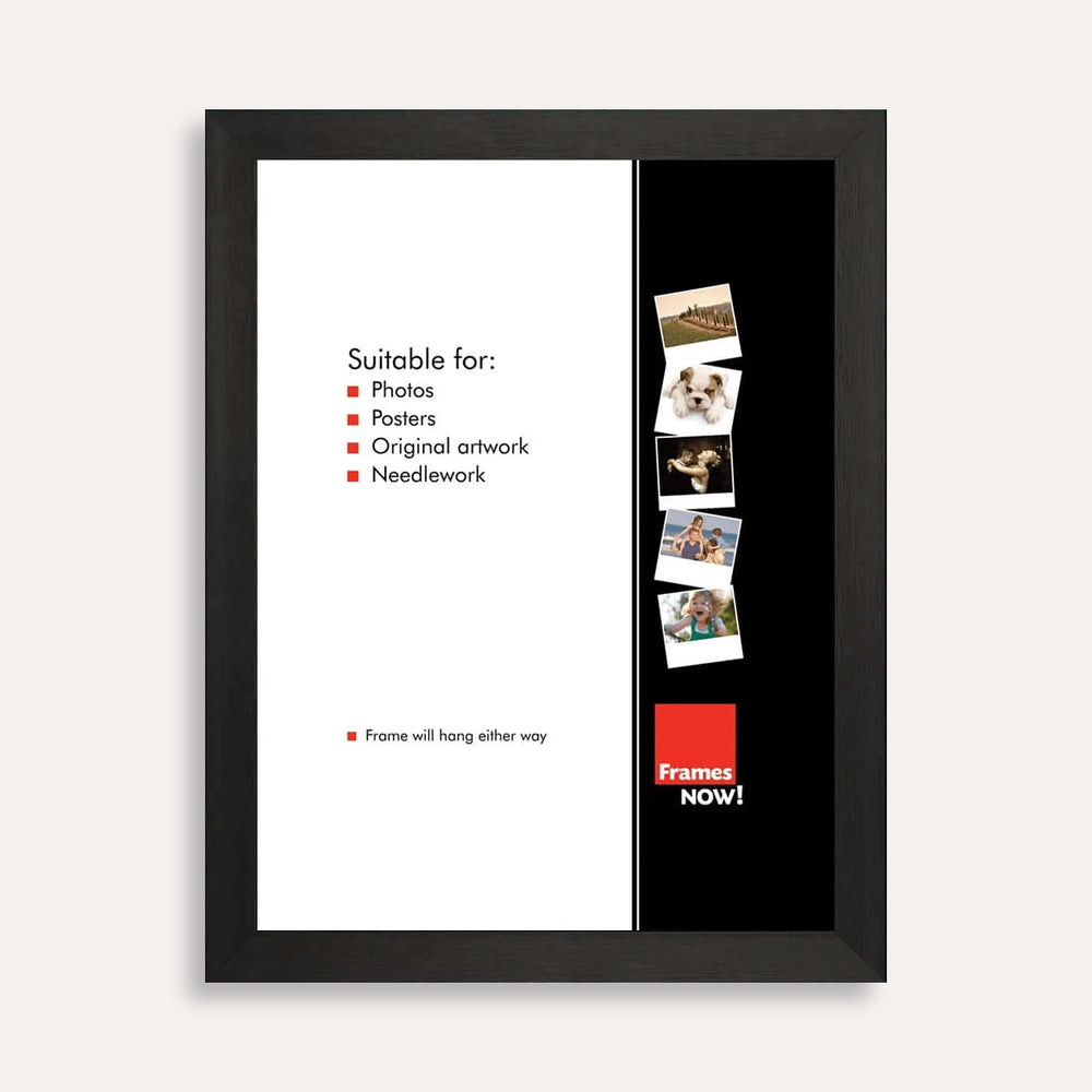 Premium Black Timber Finish Picture Frame for 100 x 70cm Artwork