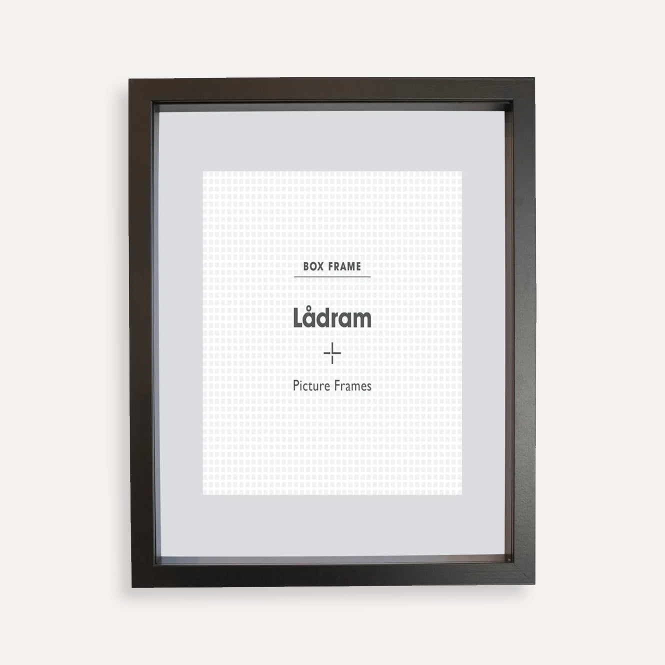 Black Shadow Box Picture Frame with Matboard for 17.8 x 12.7cm Artwork