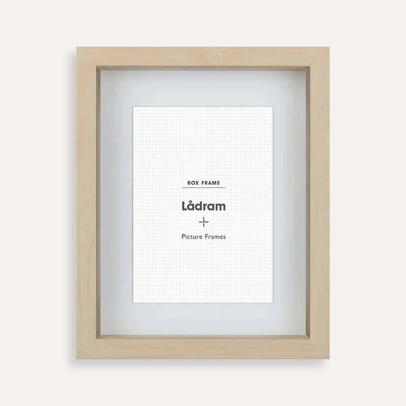 Eco Shadow Box Picture Frame with Matboard for 17.8 x 12.7cm Artwork