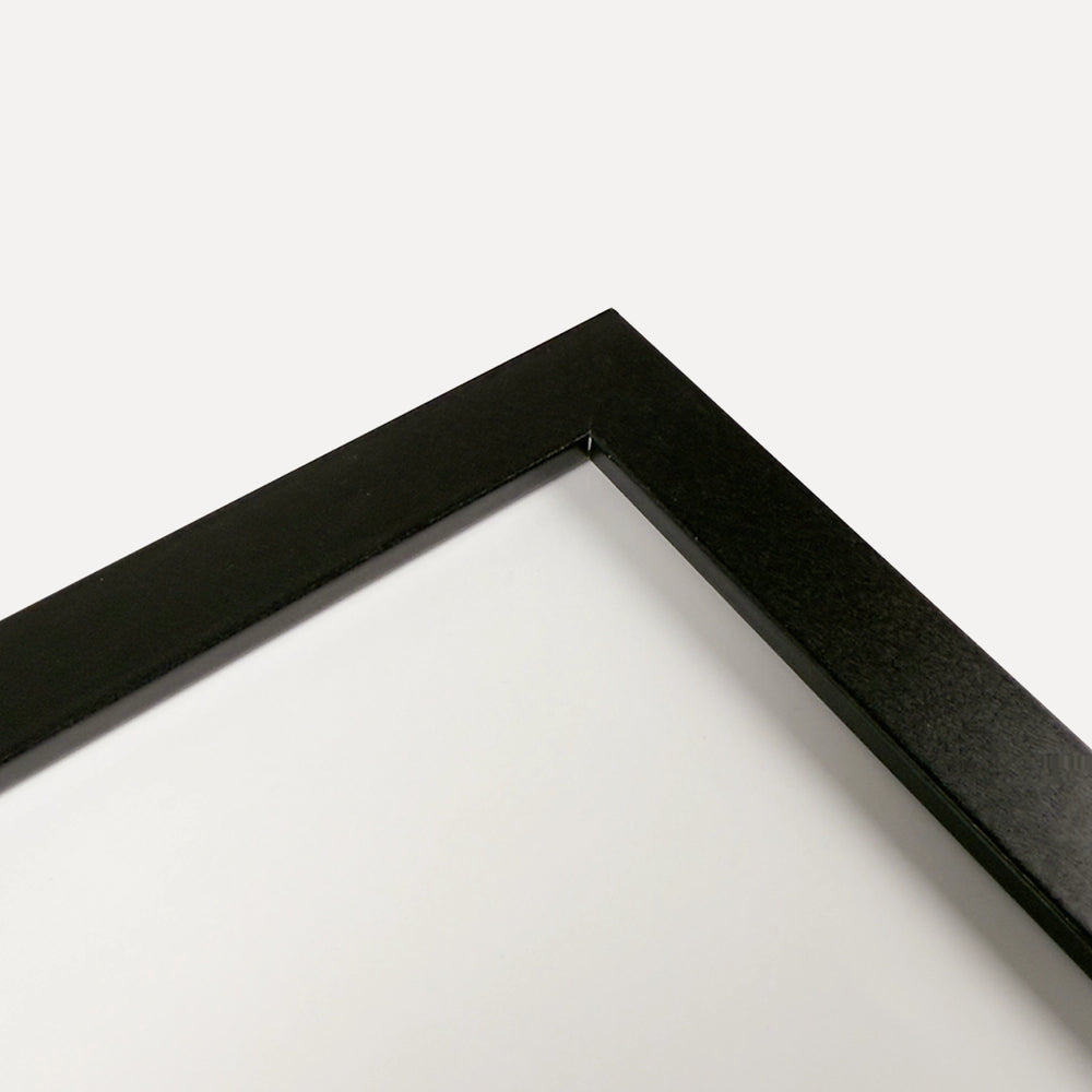 Linear Matte Black Picture Frame for A3 Artwork