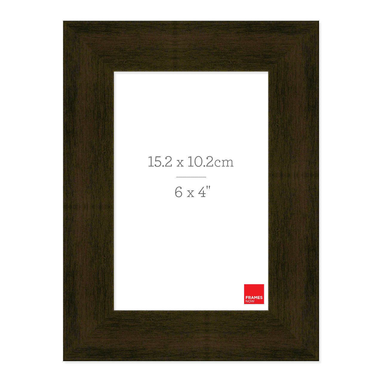 Premium Mocha Timber Finish Picture Frame for 15.2 x 10.2cm Artwork