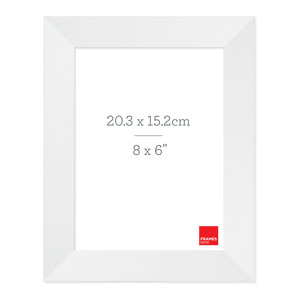 Premium Matte White Box Picture Frame for 20.3 x 15.2cm Artwork