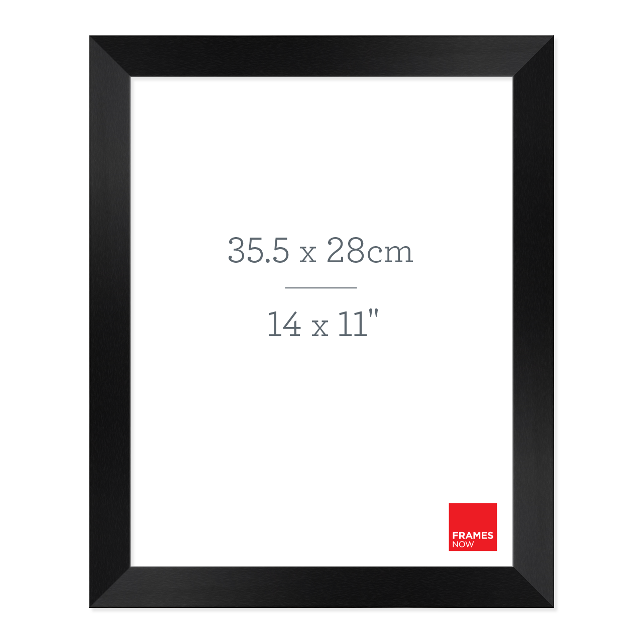 Premium Black Timber Finish Picture Frame for 35.5 x 28cm Artwork