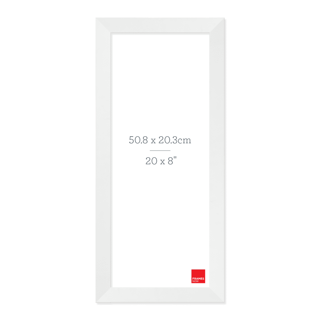 Premium Matte White Panoramic Picture Frame for 50.8 x 20.3cm Artwork