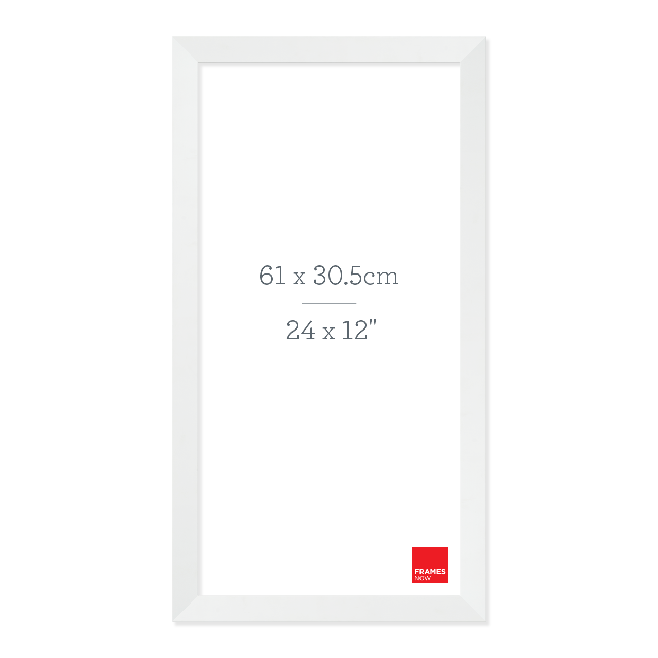 Premium Matte White Panoramic Picture Frame for 61 x 30.5cm Artwork