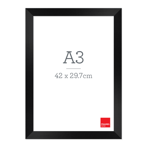 Premium Black Timber Finish Picture Frame for A3 Artwork