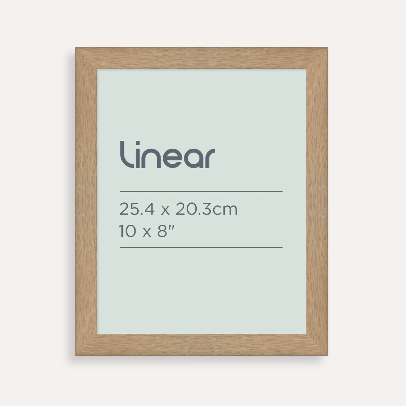 Linear 25.4 x 20.3cm Natural Picture Frame | Timber-Look Frame for Artwork
