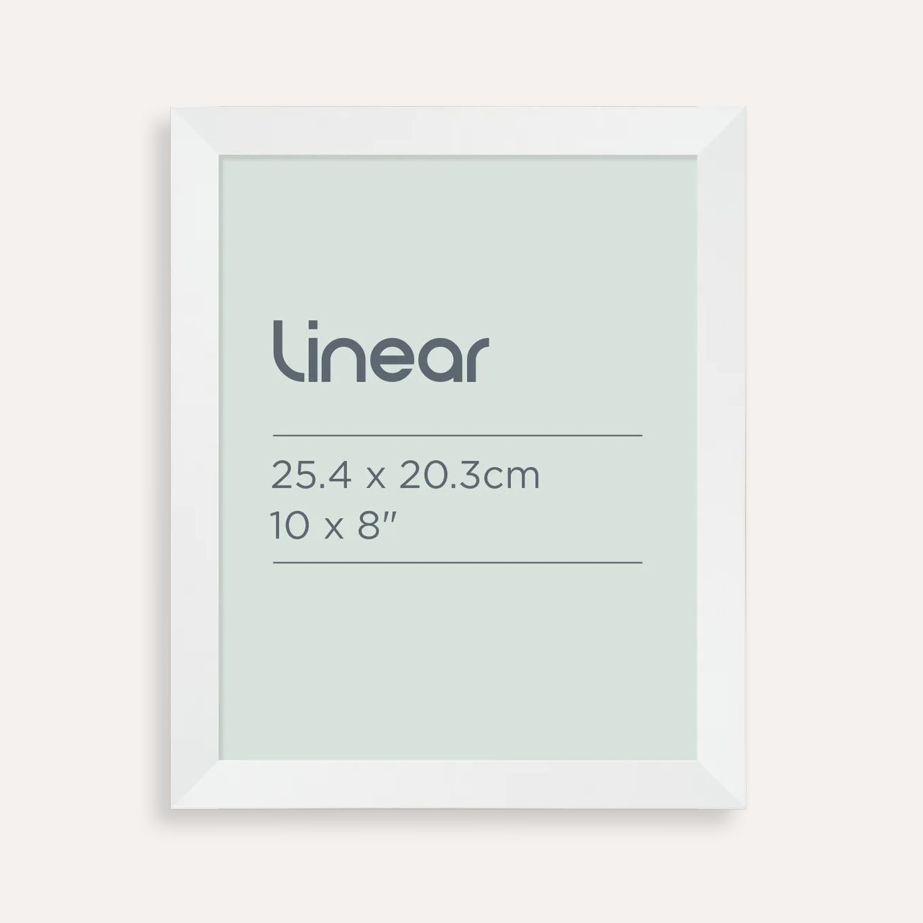 Linear 25.4 x 20.3cm White Picture Frame | Modern White Frame
