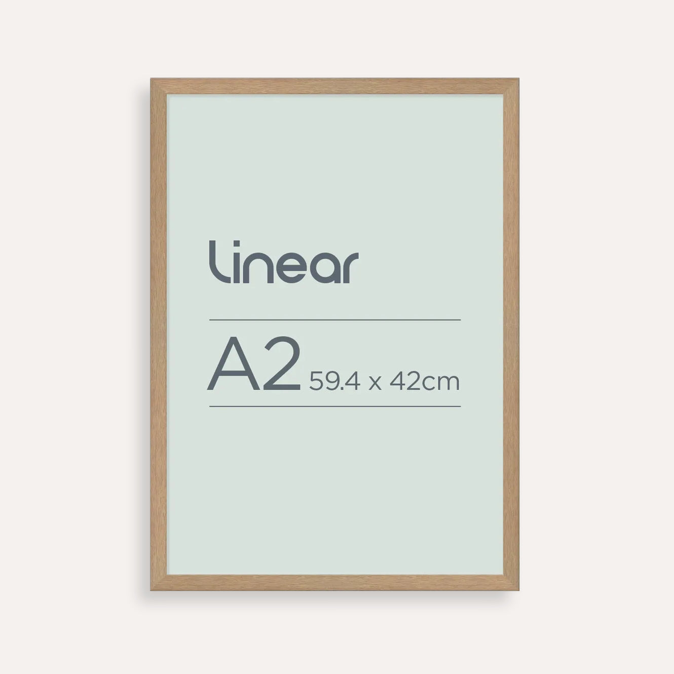 Linear A2 Picture Frame – Contemporary Timber-Style for Art, Photography & Documents