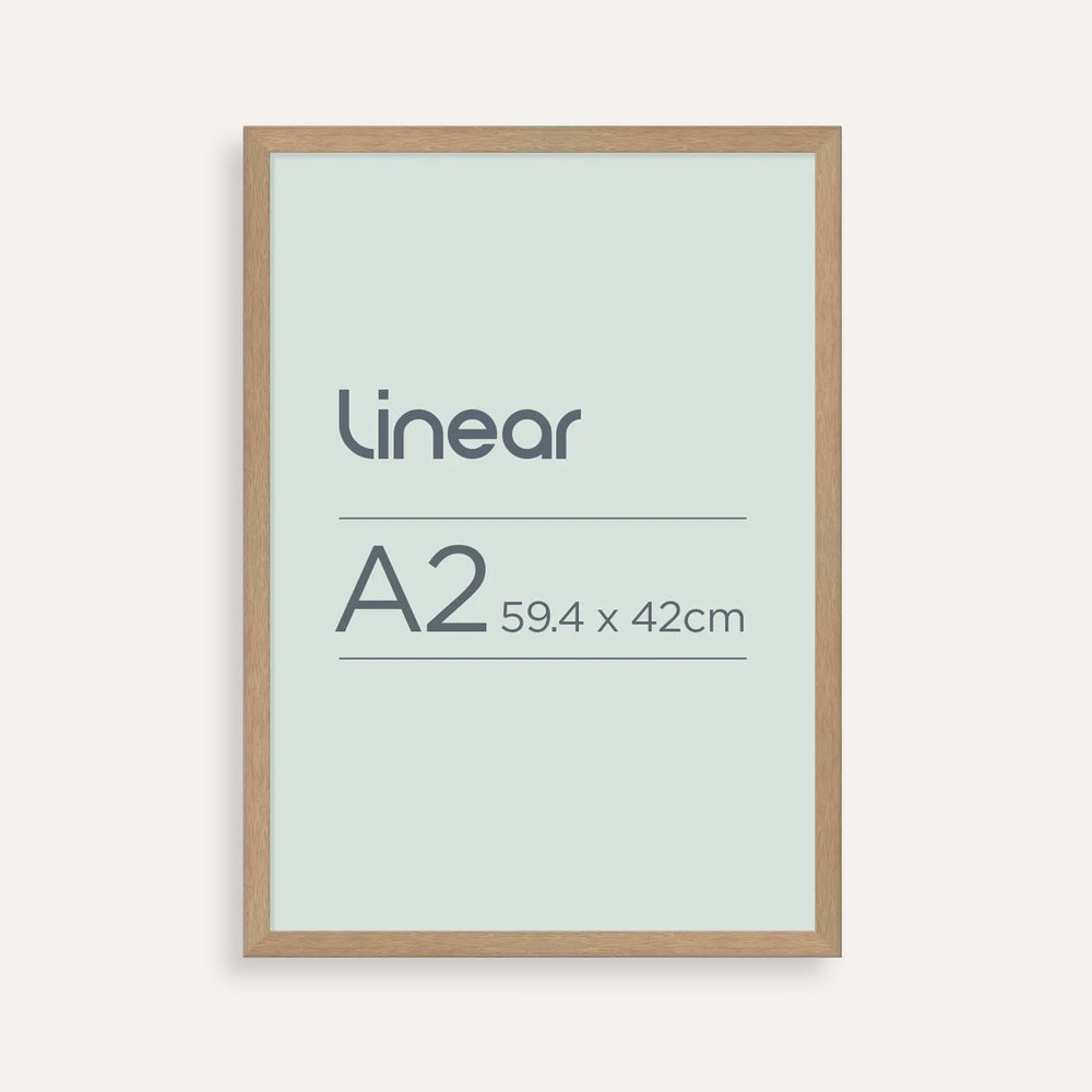 Linear A2 Picture Frame – Contemporary Timber-Style for Art, Photography & Documents