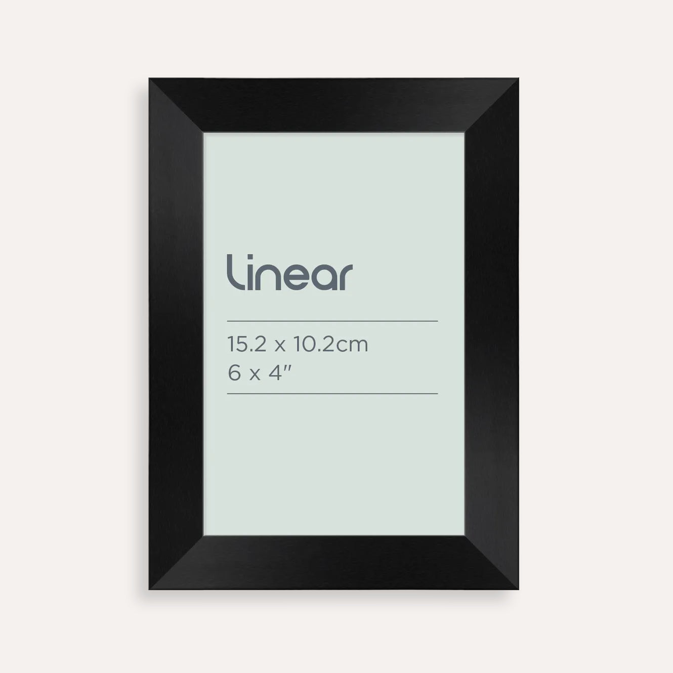 Linear Black Picture Frame for 15.2 x 10.2cm Artwork