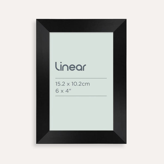 Linear Black Picture Frame for 15.2 x 10.2cm Artwork