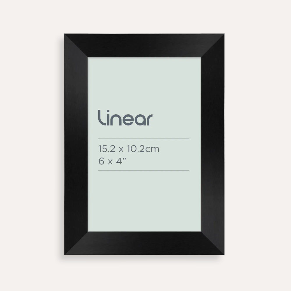 Linear Black Picture Frame for 15.2 x 10.2cm Artwork