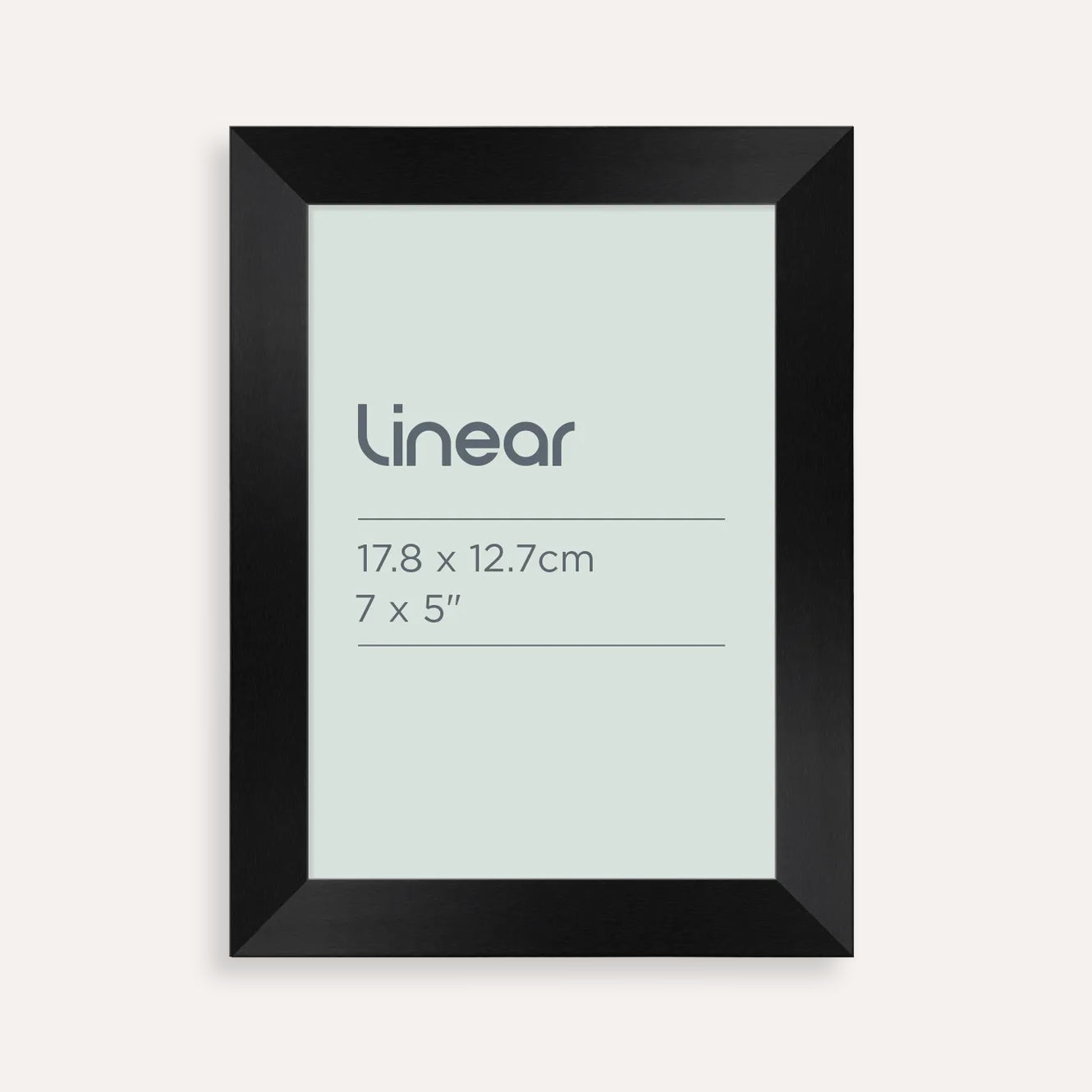 Linear Black Picture Frame for 17.8 x 12.7cm Artwork