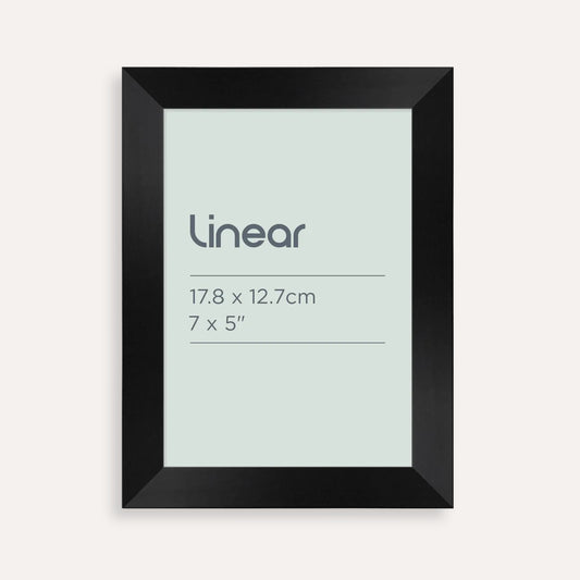 Linear Black Picture Frame for 17.8 x 12.7cm Artwork