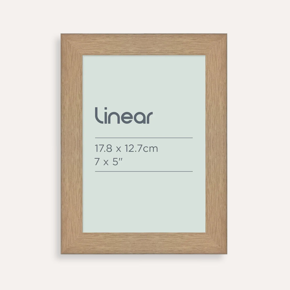 Linear Natural Picture Frame for 17.8 x 12.7cm Artwork