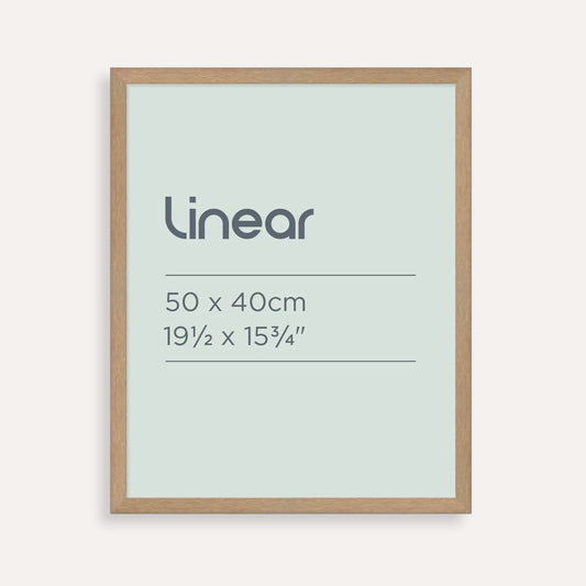Linear Natural Picture Frame for 50 x 40cm Artwork