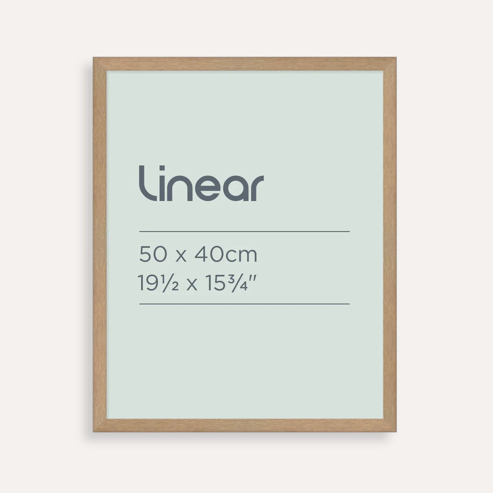 Linear Natural Picture Frame for 50 x 40cm Artwork