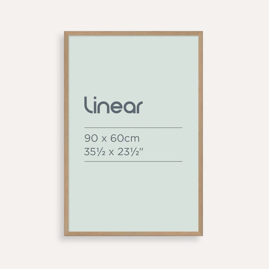 Linear Natural Picture Frame for 90 x 60cm Artwork