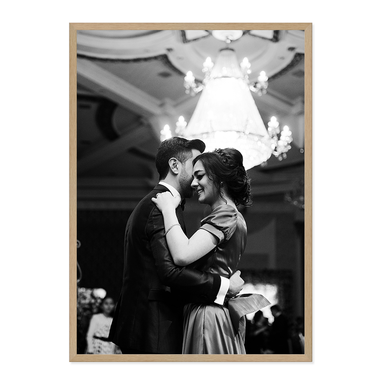 Linear Natural Timber-Look A1 Picture Frame – Modern Timber-Style Finish for Large Prints & Posters