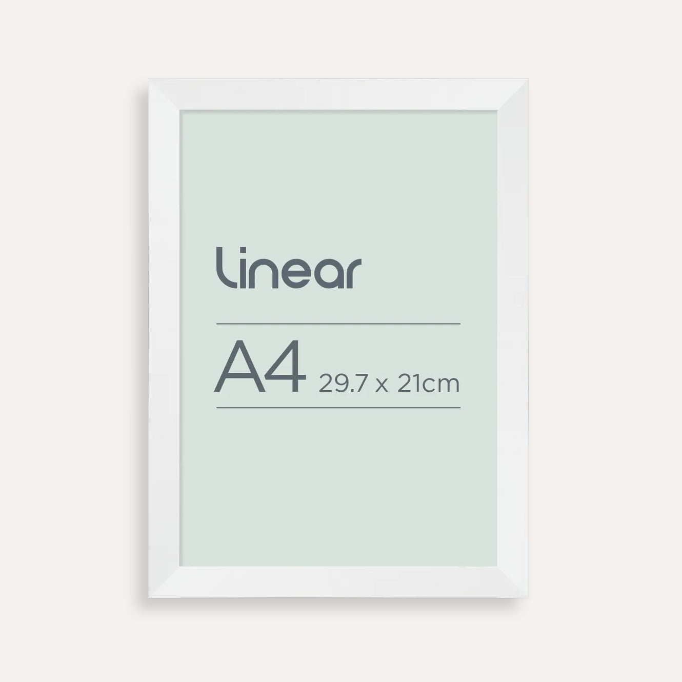 Linear White A4 Picture Frame – Modern Simplicity for Art, Certificates & Prints