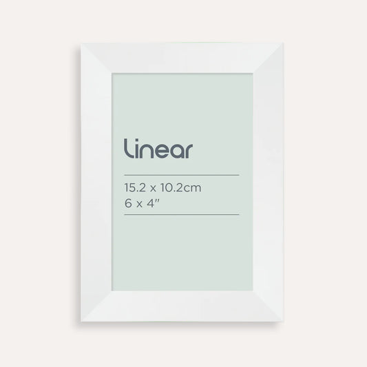 Linear White Picture Frame for 15.2 x 10.2cm Artwork