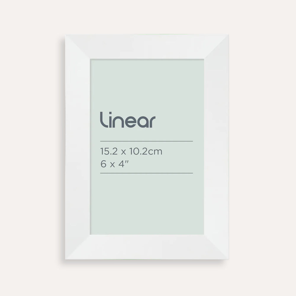 Linear White Picture Frame for 15.2 x 10.2cm Artwork