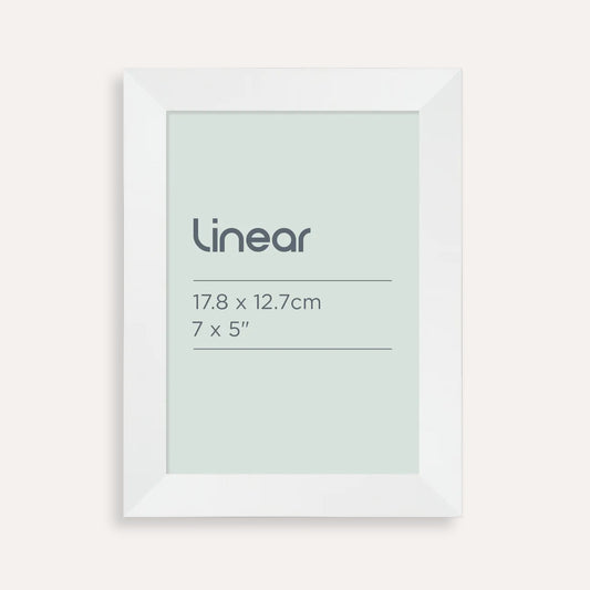 Linear White Picture Frame for 17.8 x 12.7cm Artwork