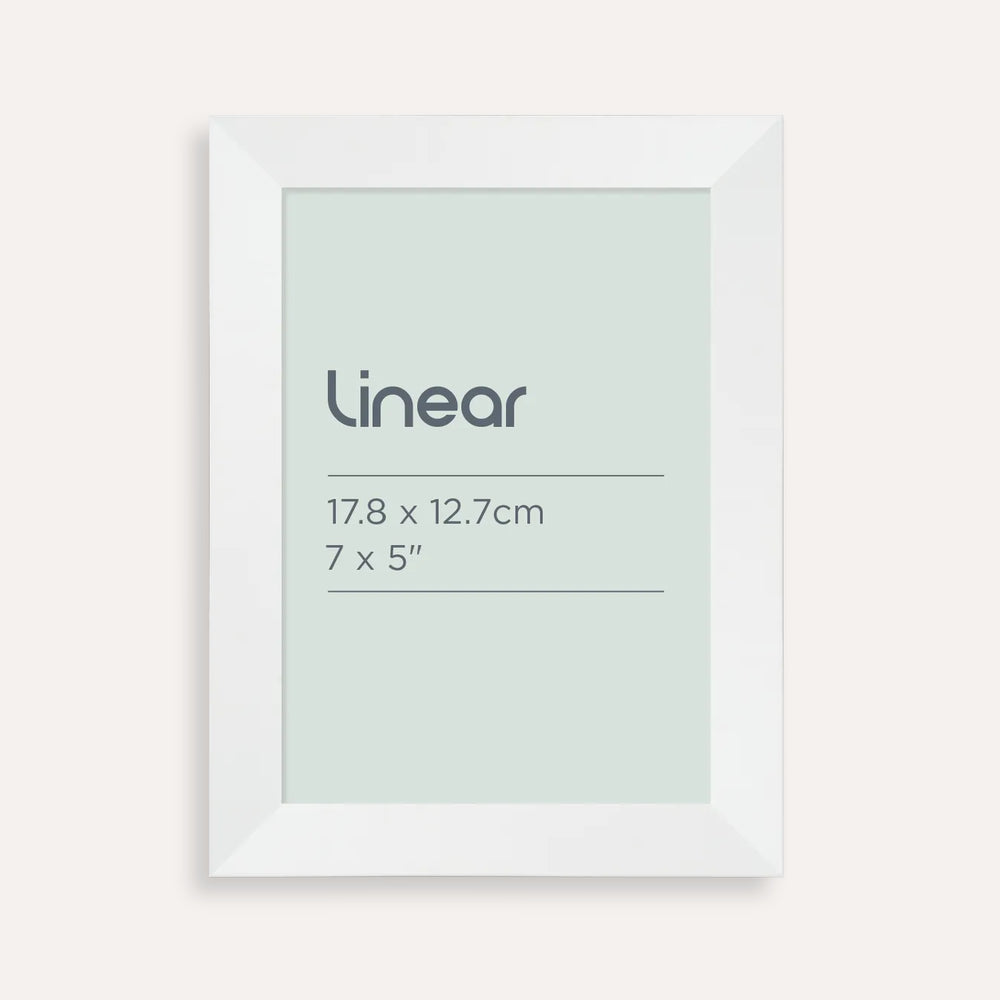 Linear White Picture Frame for 17.8 x 12.7cm Artwork