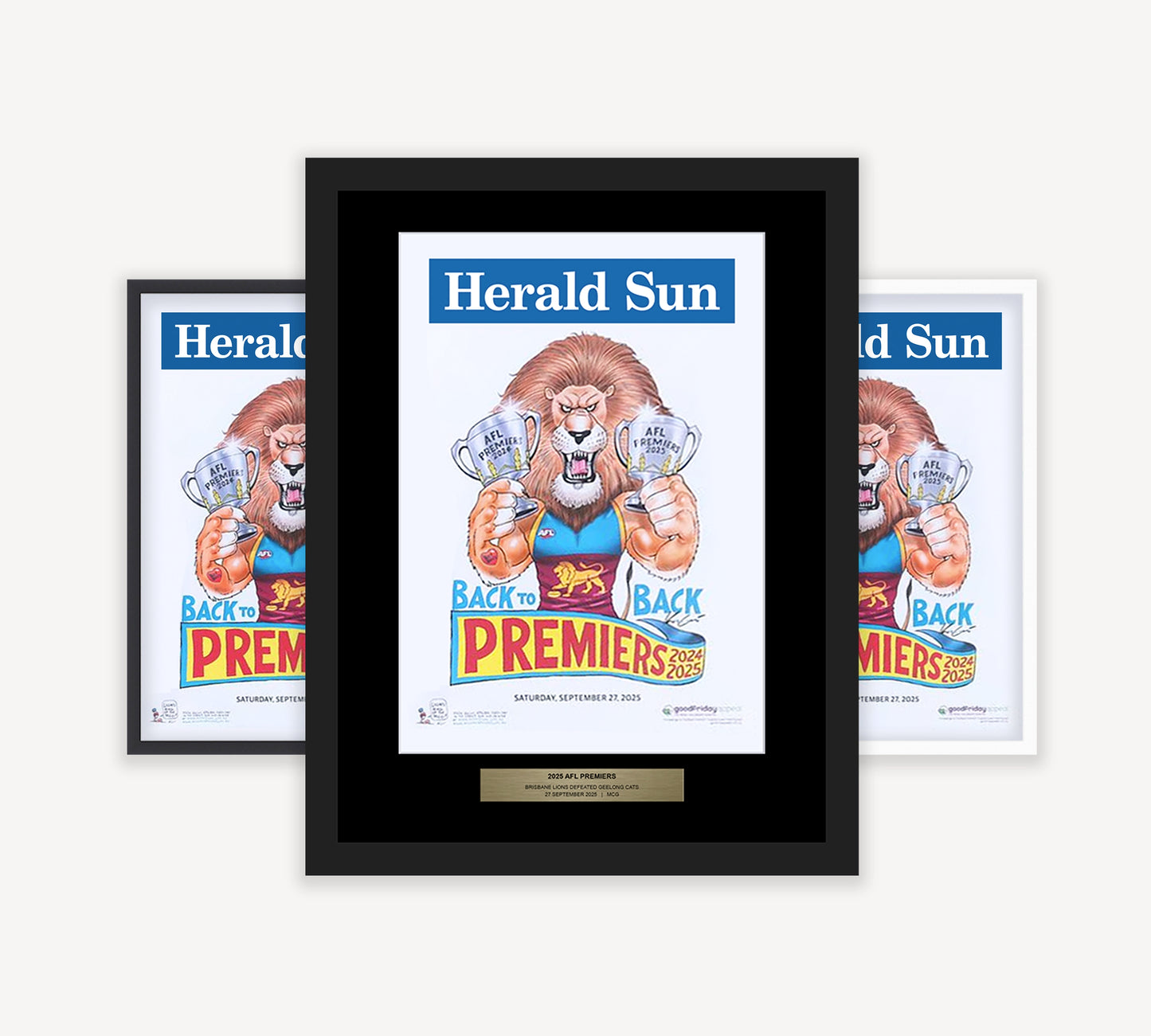 2025 Brisbane Lions Premiership Poster Frame