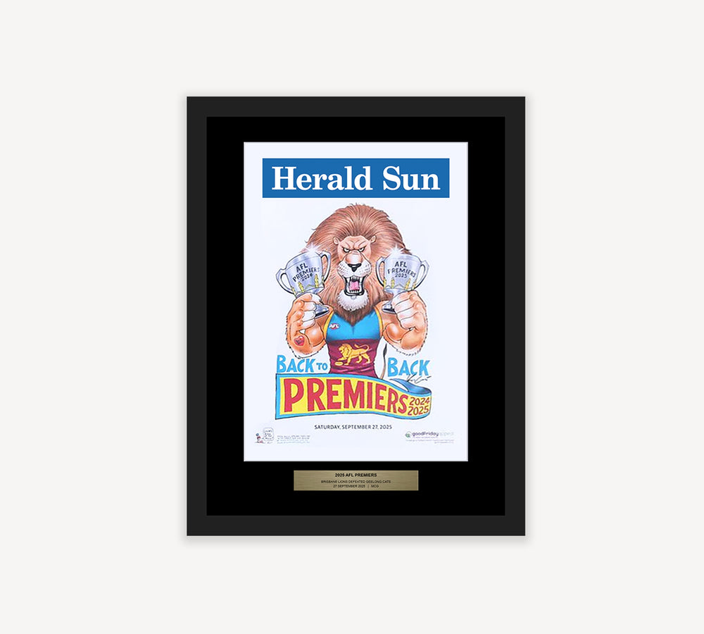 2025 Brisbane Lions Premiership Poster Frame