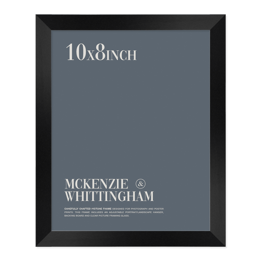 McKenzie & Whittingham Matte Black Picture Frame for 25.4 x 20.3cm Artwork
