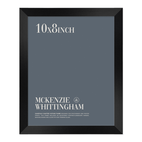 McKenzie & Whittingham Matte Black Picture Frame for 25.4 x 20.3cm Artwork