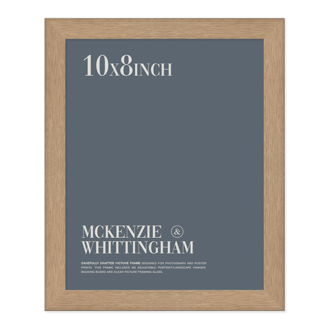 McKenzie & Whittingham Natural Oak Finish Picture Frame for 25.4 x 20.3cm Artwork