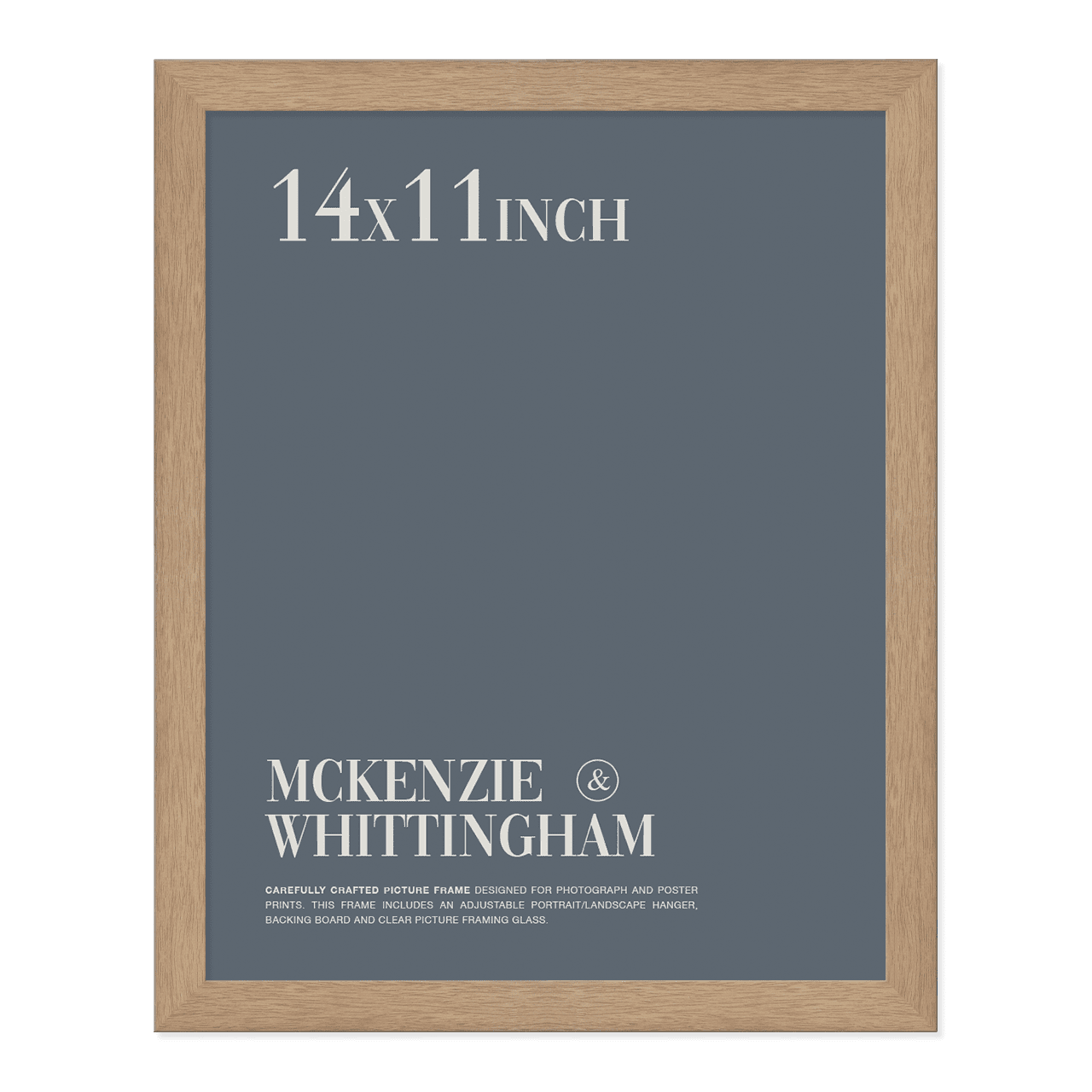 McKenzie & Whittingham Natural Oak Finish Picture Frame for 35.5 x 28cm Artwork
